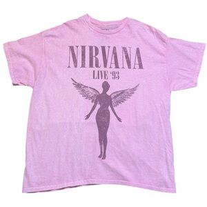 NIRVANA Pink Graphic Tee